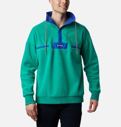 Lã Columbia Powder Keg™ Fleece Estacionar Masculino Verdes Azuis Portugal | 174414-MP7R