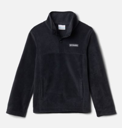 Lã Columbia Steens Mountain™ 1/4 Snap Fleece Pull-Over Criança Pretas Portugal | 130877-UJRY