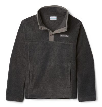 Lã Columbia Steens Mountain™ 1/4 Snap Fleece Pull-Over Criança Cinzentas Escuro Portugal | 153174-MMKM