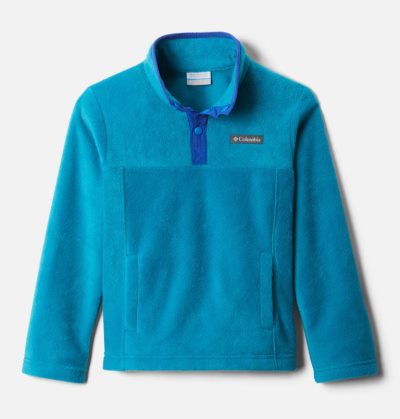 Lã Columbia Steens Mountain™ 1/4 Snap Fleece Pull-Over Criança Azuis Portugal | 173217-G4UB