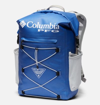 Mochilas Columbia PFG Force XII™ 35L Rolltop Backpack Masculino Azuis Cinzentas Portugal | 199451-Q7CU