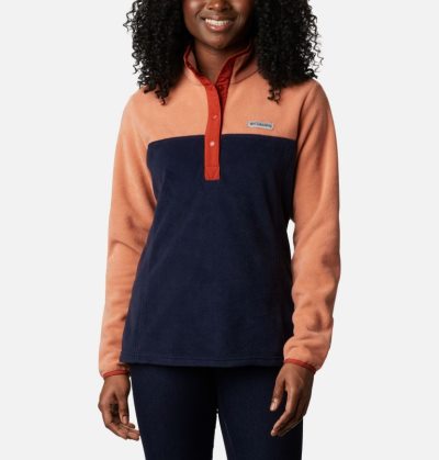 Moletom Columbia Benton Springs™ Half Snap Estacionar Feminino Laranja Azuis Escuro Portugal | 185286-UO6A