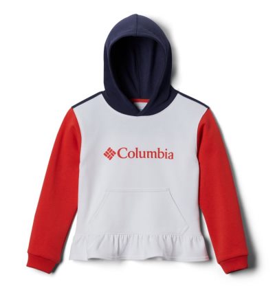 Moletom Com Capuz Columbia Park™ Hoodie Criança Branco Luz Vermelhas Azuis Escuro Portugal | 129850-AQKO