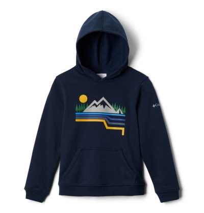 Moletom Com Capuz Columbia Park™ Hoodie Criança Azul Marinho Portugal | 150071-86A5