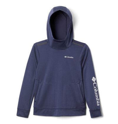 Moletom Com Capuz Columbia Tech Trek Hoodie Criança Azuis Escuro Portugal | 122082-4B4J