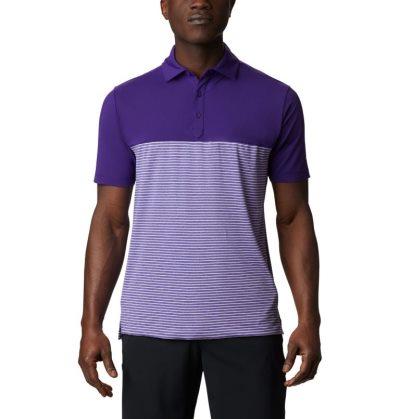 Polos Columbia Omni-Wick Stacked Polo Masculino Roxo Portugal | 198067-TOHM