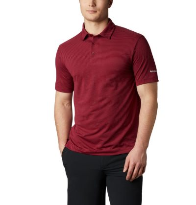 Polos Columbia Omni-Wick™ One Swing Polo Masculino Vermelhas Escuro Portugal | 156259-1LO6