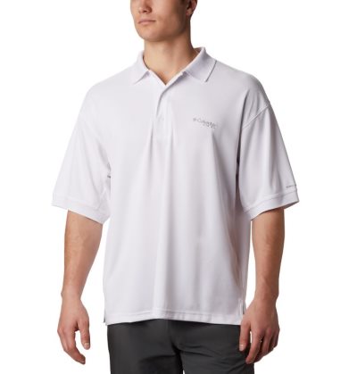 Polos Columbia PFG Perfect Cast™ Polo Masculino Branco Portugal | 188568-SJRZ