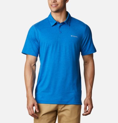 Polos Columbia Tech Trilha™ Polo Masculino Luz Azul Anil Portugal | 133168-K4TG