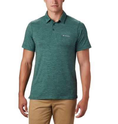 Polos Columbia Tech Trilha™ Camisa Polo Masculino Verdes Portugal | 153740-F20G