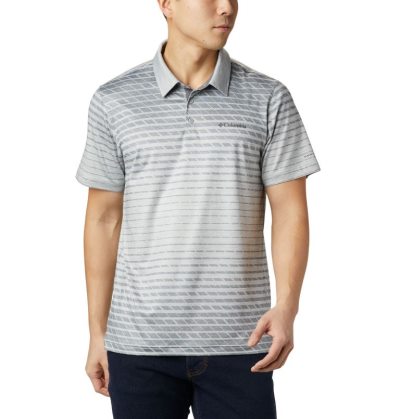 Polos Columbia Tech Trilha™ Print Polo Masculino Cinzentas Portugal | 144303-9GG5