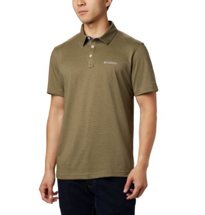 Polos Columbia Thistletown Ridge™ Polo Masculino Verde Oliva Verde Oliva Portugal | 117261-YS6Y