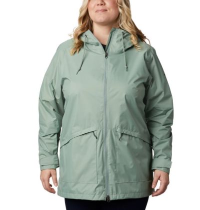 Capa De Chuva Columbia Arcadia™ Casuais Jaqueta—Plus Size Feminino Luz Verdes Portugal | 102413-TJL1