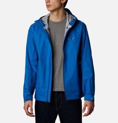 Capa De Chuva Columbia EvaPOURation™ Omni-Tech™ Jaqueta Masculino Luz Azul Anil Portugal | 183349-EUSG