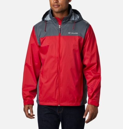 Capa De Chuva Columbia Glennaker Lake™ Capa De Chuva Masculino Vermelhas Cinzentas Escuro Portugal | 139594-8CWS