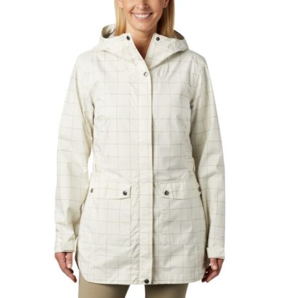 Capa De Chuva Columbia Here And There™ Trench Jaqueta Feminino Creme Portugal | 111874-M9BA