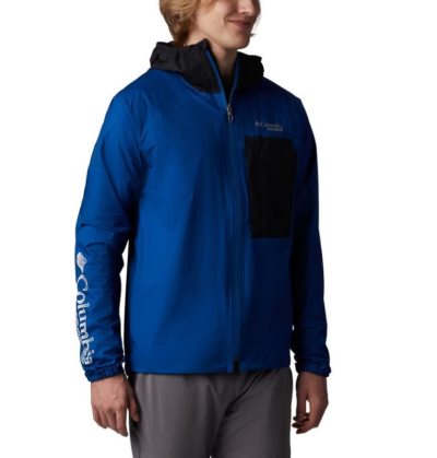 Capa De Chuva Columbia Rogue Runner™ Vento Jaqueta Masculino Azuis Pretas Portugal | 145238-5QVE