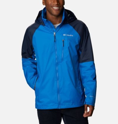 Capa De Chuva Columbia Watertight™ Trek Jaqueta Masculino Luz Azul Anil Azul Marinho Portugal | 117684-V4WH