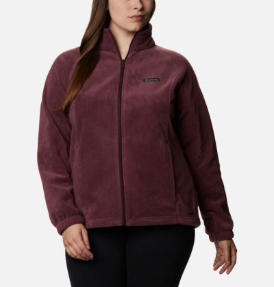 Jaqueta De Primavera Columbia Benton Springs™ Full Zip Feminino Vermelhas Escuro Portugal | 155566-G4JH