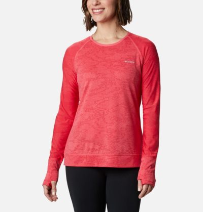 Camisetas Columbia Adventura Caminhada™ Long Sleeve T-Shirt Feminino Luz Coral Camufladas Portugal | 140441-DPBB