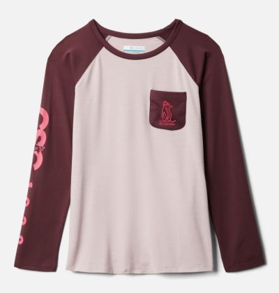 Camisetas Columbia Better Edge™ Long Sleeve Túnica Criança Luz Rosa Vermelhas Escuro Portugal | 135145-R4RH