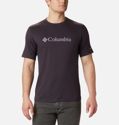 Camisetas Columbia CSC Basic Logo™ Curta Sleeve Masculino Roxo Escuro Portugal | 169225-P1FV