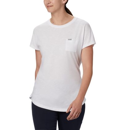 Camisetas Columbia Cades Cape™ T-Shirt Feminino Branco Portugal | 141661-F31S