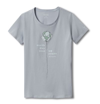 Camisetas Columbia Earth Day T-Shirt Feminino Luz Cinzentas Portugal | 115588-NGIU