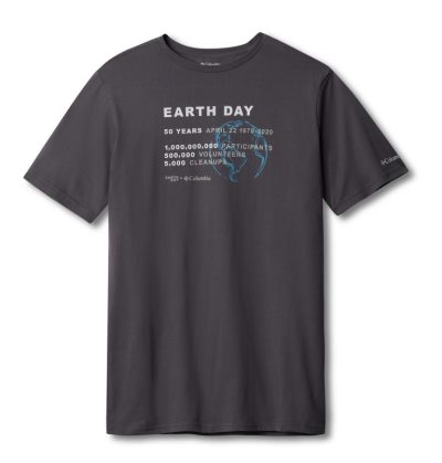 Camisetas Columbia Earth Day Tee Masculino Cinzentas Portugal | 136275-J91K