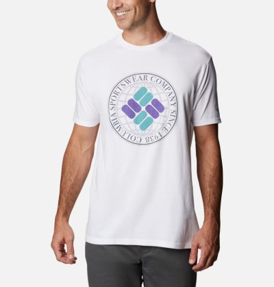 Camisetas Columbia Iconic T-Shirt Masculino Branco Portugal | 129749-CF95