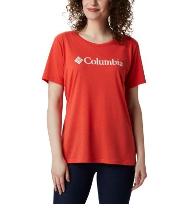 Camisetas Columbia Lava Lake™ II T-Shirt Feminino Luz Vermelhas Portugal | 199559-UDLD