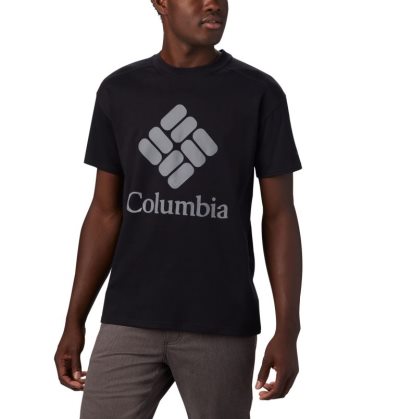 Camisetas Columbia Lodge™ Logo Tee Masculino Pretas Cinzentas Portugal | 141671-NX80