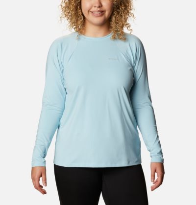 Camisetas Columbia Midweight Stretch Long Sleeve Shirt Feminino Azuis Portugal | 175409-X53N