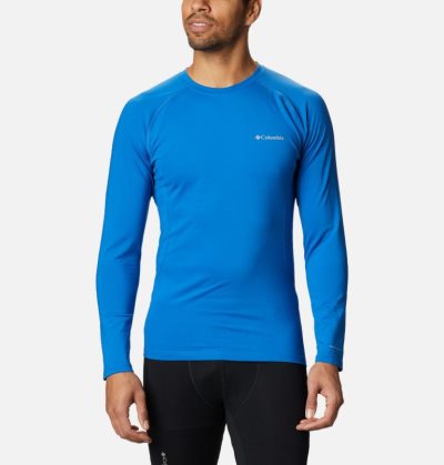 Camisetas Columbia Omni-Heat 3D™ Knit Crew II Baselayer Shirt Masculino Luz Azul Anil Portugal | 115031-DTOT