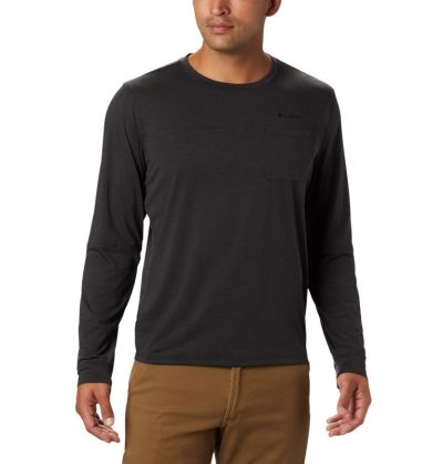 Camisetas Columbia Outdoor Elements™ Long Sleeve T-Shirt Masculino Pretas Portugal | 172357-IHVU