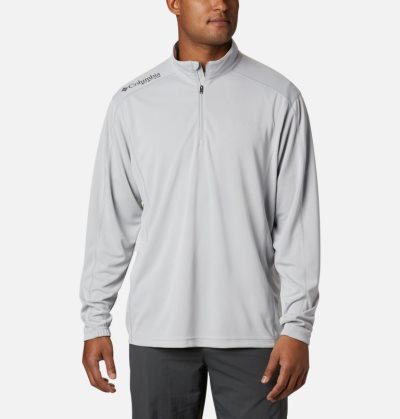 Camisetas Columbia PFG Low Drag™ 1/4 Zip Top Masculino Cinzentas Portugal | 109035-6051