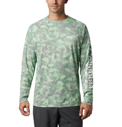 Camisetas Columbia PFG Terminal Deflector™ Printed Long Sleeve Shirt Masculino Cinzentas Camufladas Portugal | 147973-4L9K