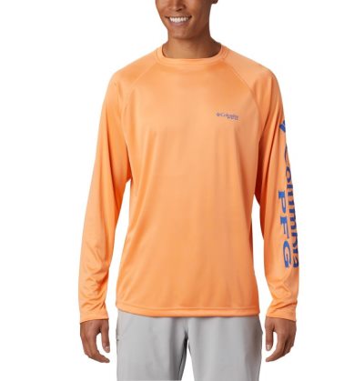 Camisetas Columbia PFG Terminal Tackle™ Long Sleeve Shirt Masculino Luz Laranja Azuis Portugal | 190188-XR2S