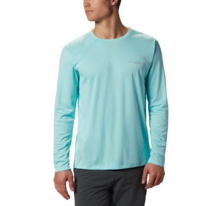 Camisetas Columbia PFG Zero Rules™ Long Sleeve Shirt Masculino Turquesa Portugal | 157941-NKQ3