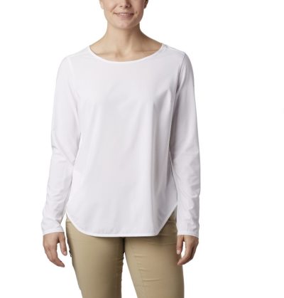 Camisetas Columbia Place To Place™ Sun Shirt Feminino Branco Portugal | 122506-LC05