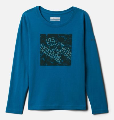 Camisetas Columbia Primrose Hill™ Long Sleeve Gráficas Tee Criança Azuis Portugal | 185456-PN96