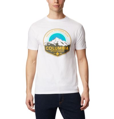 Camisetas Columbia Rambler T-Shirt Masculino Branco Portugal | 131679-AWJH