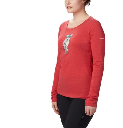 Camisetas Columbia Ruby Falls™ Long Sleeve Tee Feminino Vermelhas Portugal | 104814-BU4I