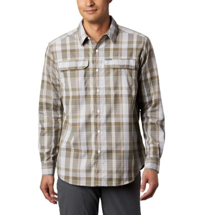 Camisetas Columbia Silver Ridge™ 2.0 Plaid Long Sleeve Shirt Masculino Caqui Multicoloridas Portugal | 185554-A4BQ