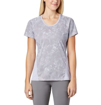 Camisetas Columbia Solar Chill™ 2.0 Curta Sleeve Feminino Luz Roxo Portugal | 113289-7BOQ