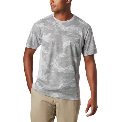 Camisetas Columbia Solar Chill™ 2.0 Curta Sleeve Masculino Cinzentas Portugal | 121276-R5RS