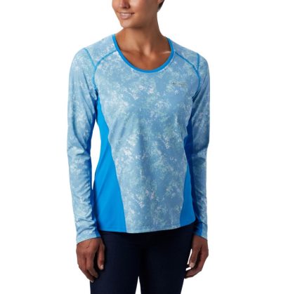 Camisetas Columbia Solar Chill™ 2.0 Long Sleeve Feminino Azuis Portugal | 164990-T2QU