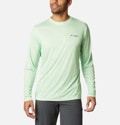 Camisetas Columbia Terminal Tackle PFG Fish Flag™ Long Sleeve Shirt Masculino Luz Verdes Portugal | 112797-C6BA