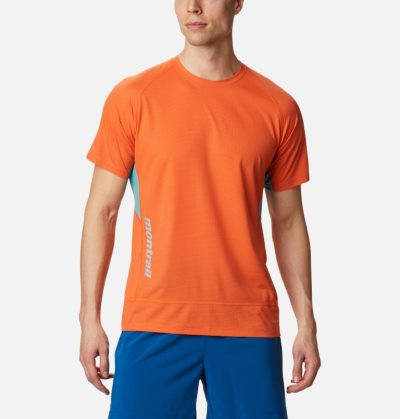 Camisetas Columbia Titan Ultra™ II Curta Sleeve Shirt Masculino Laranja Turquesa Portugal | 188301-TUM5