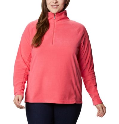 Tops Columbia Glacial™ IV 1/2 Zip Feminino Luz Coral Portugal | 144671-ZUZ0